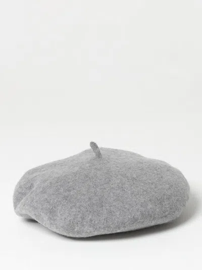 Elisabetta Franchi La Mia Bambina Felt Beret In Gray