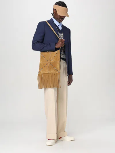 Valentino Garavani Vlogo Signature Sun Visor In Beige O Tan