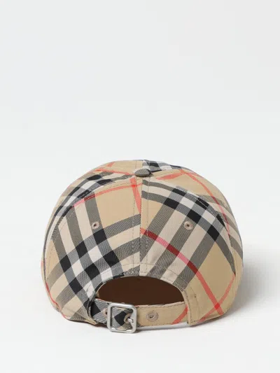 Burberry Plaid Hat In Neutral