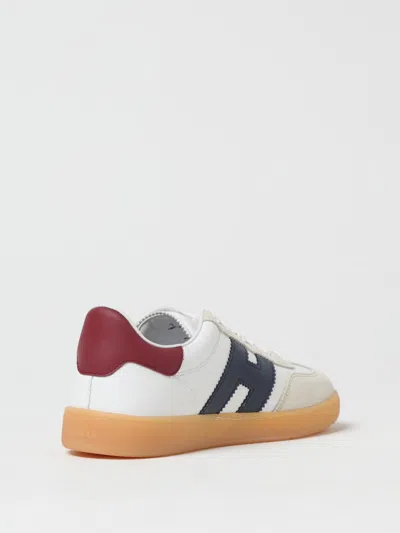 Hogan Cool Leather Sneakers With Nappa And Suede Inserts In White