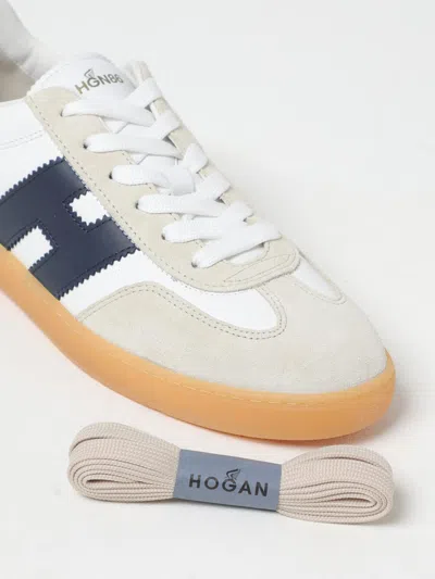 Hogan Cool Leather Sneakers With Nappa And Suede Inserts In White