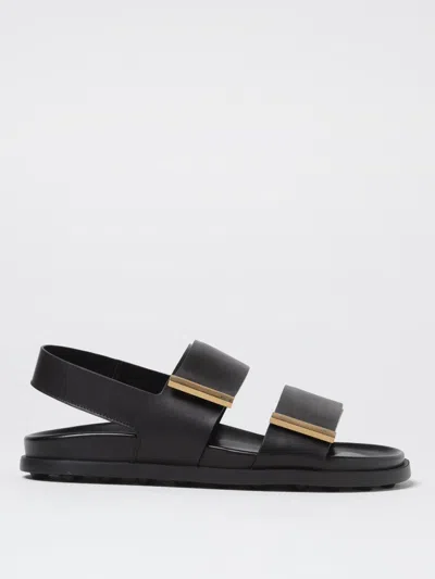 Tod's Leather Slingback Sandals In Black