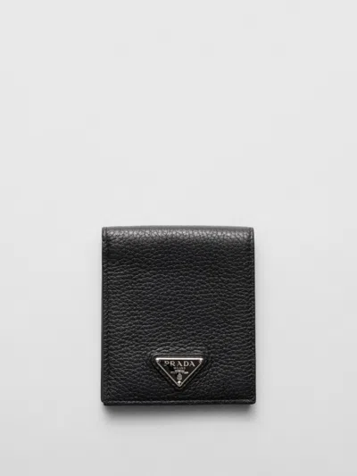 Prada Wallet Men  In Black
