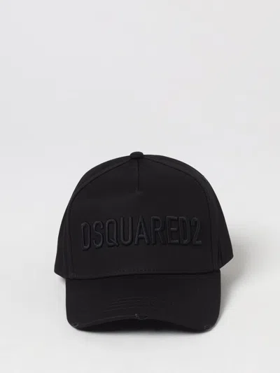 Dsquared2 Technicolor Monochromatic Black Baseball Cap In Black