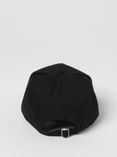 Dsquared2 Technicolor Monochromatic Black Baseball Cap In Black