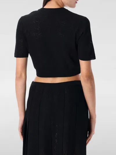 Givenchy Cropped Sweater In Monogram 72 Jacquard In Black