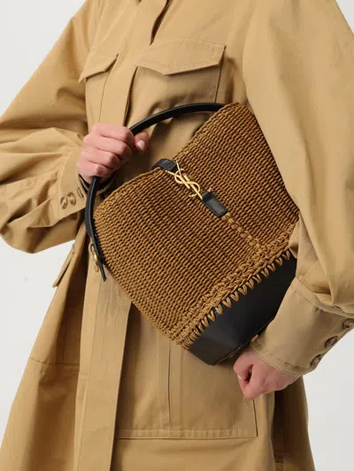 Saint Laurent Shoulder Bag Woman  In Brown