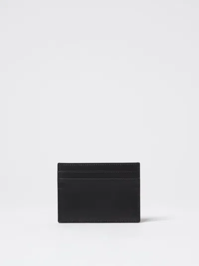 Saint Laurent Tiny Cassandre Card Case In Matte Leather In Black