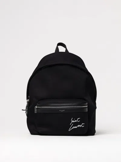 Saint Laurent City Backpack In Black