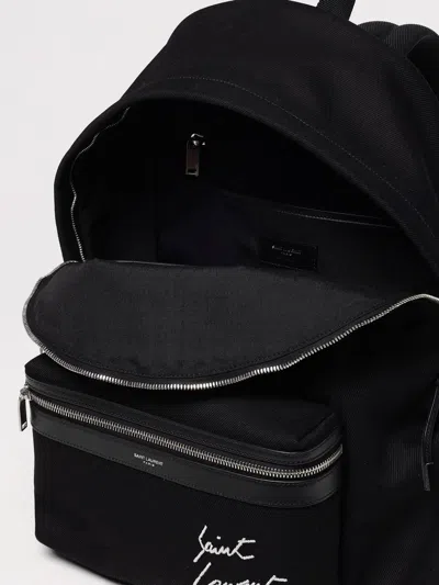 Saint Laurent City Backpack In Black
