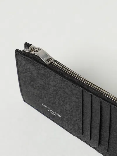 Saint Laurent Wallet Men  In Black