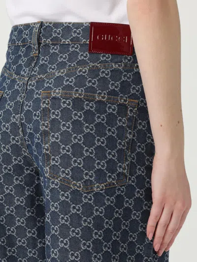 Gucci Shorts Jacquard In Blue