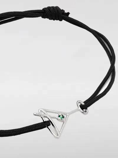 Aliita Martini Esmeralda Cord Bracelet In Black