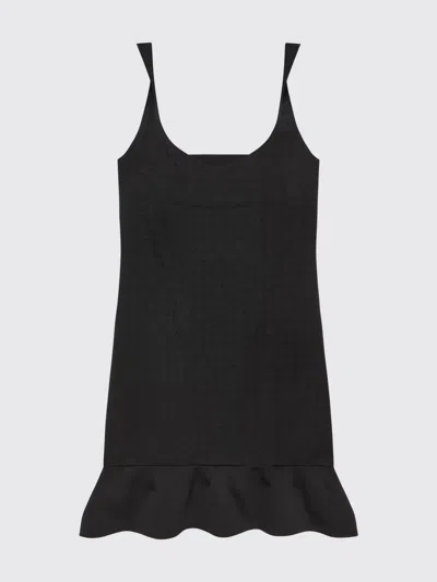 Givenchy Dress In Monogram 72 Jacquard With Twisted Straps In Black