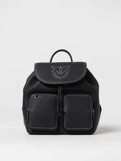 Pinko Multi-pocket Backpack In Black