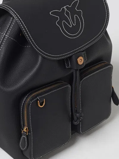 Pinko Multi-pocket Backpack In Black