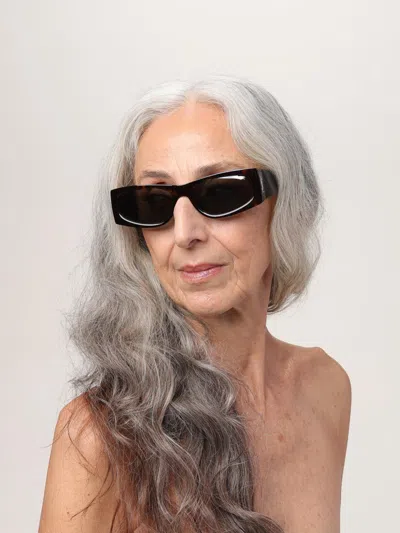 Saint Laurent Ysl Sl M140 Brown Sunglasses With Cassandre In Tortoiseshell Acetate Woman In Blue