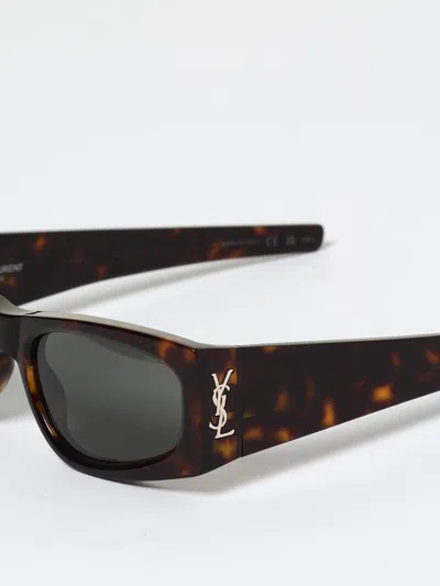 Saint Laurent Ysl Sl M140 Brown Sunglasses With Cassandre In Tortoiseshell Acetate Woman In Blue
