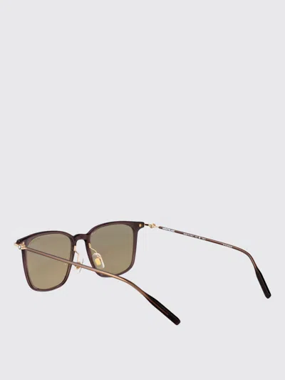 Montblanc Squared Sunglasses Mb0354 S 006 In Brown