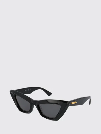 Bottega Veneta Geometric Frame Sunglasses In Black