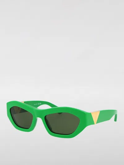 Bottega Veneta Eyewear Cat-eye Frame Sunglasses In Green