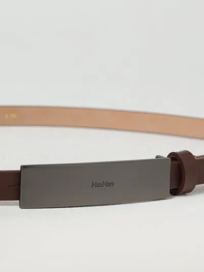 Max Mara Belt Woman  In Brown