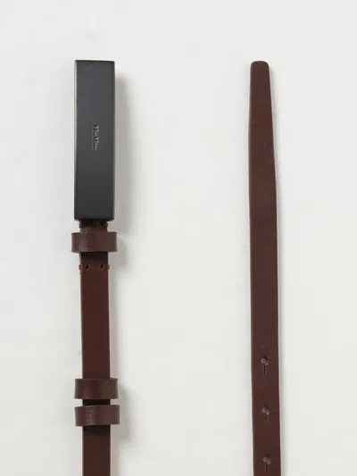 Max Mara Belt Woman  In Brown