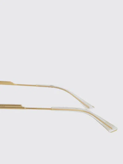 Bottega Veneta Yellow Acetate Sunglasses In Transparent