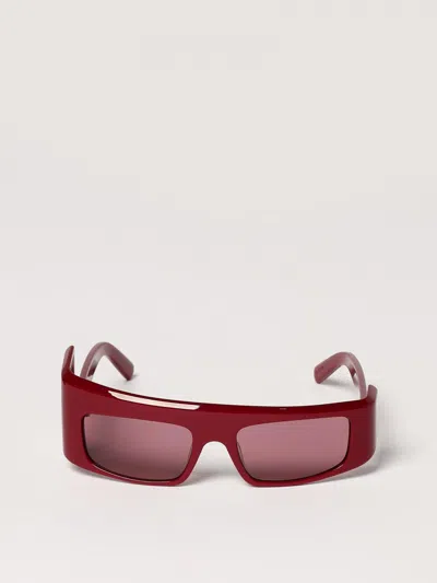 Gcds Rosso Luc Acetate Sunglasses In Burgundy