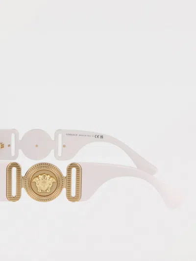 Versace Ve4425u White Sunglasses In Gray