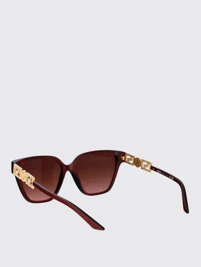 Versace Perla Dark Ruby Acetate Sunglasses In Blue