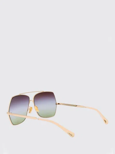 Chloé Gradient Aviator Metal Sunglasses In Multi