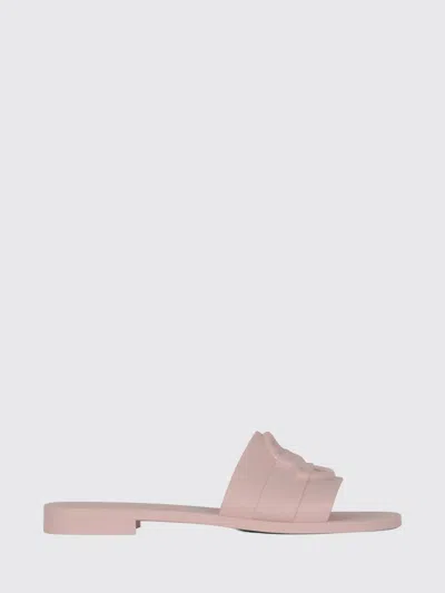 Moncler Bell Slip-on Sliders In Pink