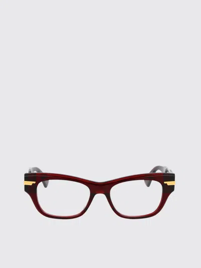 Bottega Veneta Eyewear In 003 Burgundy Burgundy Transparent
