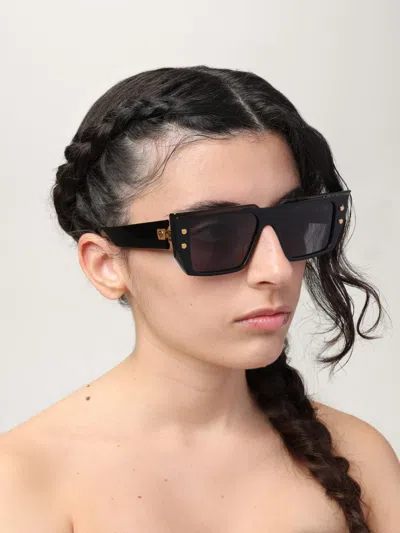 Balmain Blck Acetate Sunglasses In Black