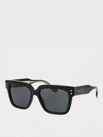 Gucci Rectangular Frame Sunglasses In Black