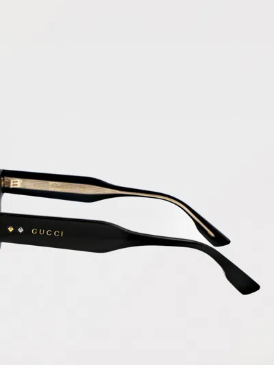 Gucci Rectangular Frame Sunglasses In Black