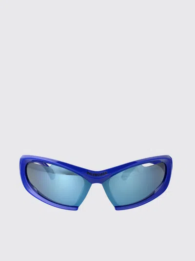 Balenciaga Sunglasses Men  In Blue