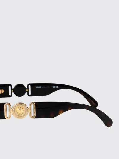 Versace Tortoiseshell-effect Glasses In Brown