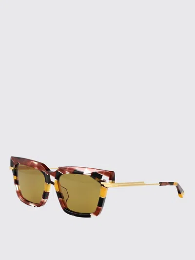 Bottega Veneta Bv1242s Sunglasses In Multicolor-gold-yellow