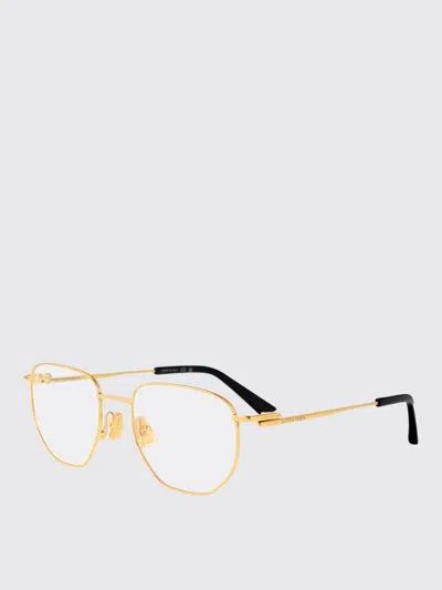 Bottega Veneta Bv1301o Glasses In Gold-gold-transparent