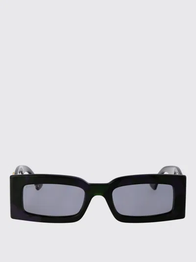 Gucci Geometric Acetate Rectangle Sunglasses In Brown