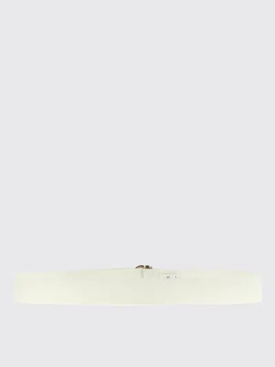 Norma Kamali 'metal Hardware Clean Lines Belt' In White