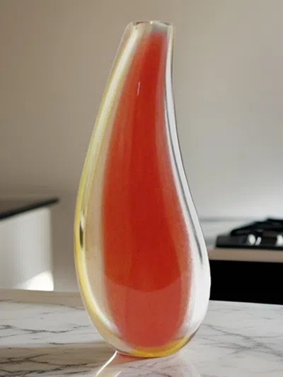 Rogaska Vases Lifestyle  In Orange