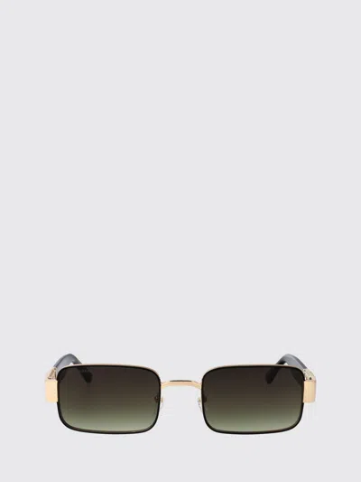 Dsquared2 Matte Gold Black Metal Sunglasses In Green