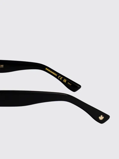 Dsquared2 Matte Gold Black Metal Sunglasses In Green