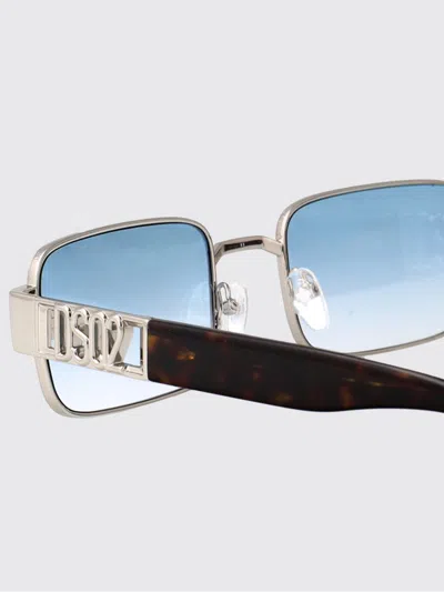 Dsquared2 Rectangle-frame Embellished Sunglasses In Blue