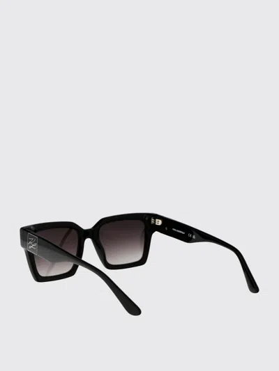 Karl Lagerfeld Black Acetate Sunglasses In Black