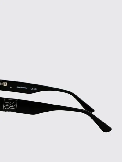 Karl Lagerfeld Black Acetate Sunglasses In Black