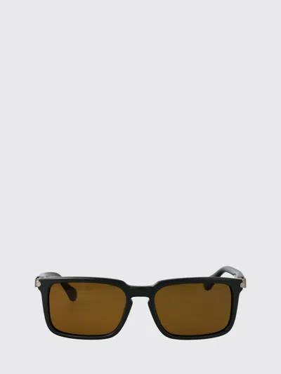 Ferragamo Dark Green Acetate Sunglasses In Black